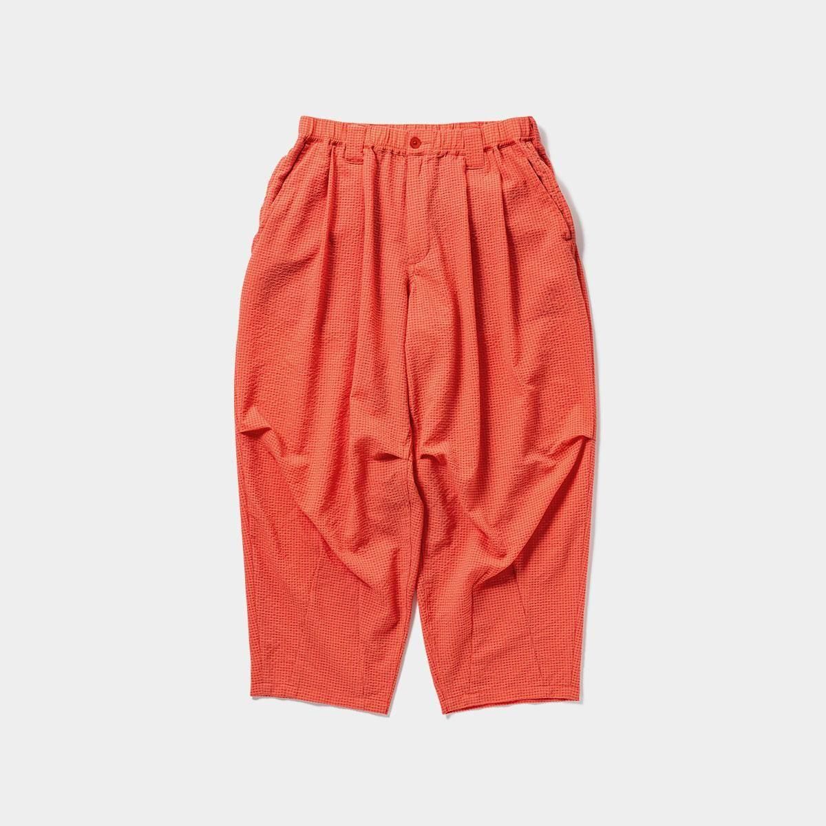 TIGHTBOOTH SU25-B02Mサイズ B/W Gingham TIGHTBOOTH］Seersucker Balloon Pants (B/W Gingham)- LION