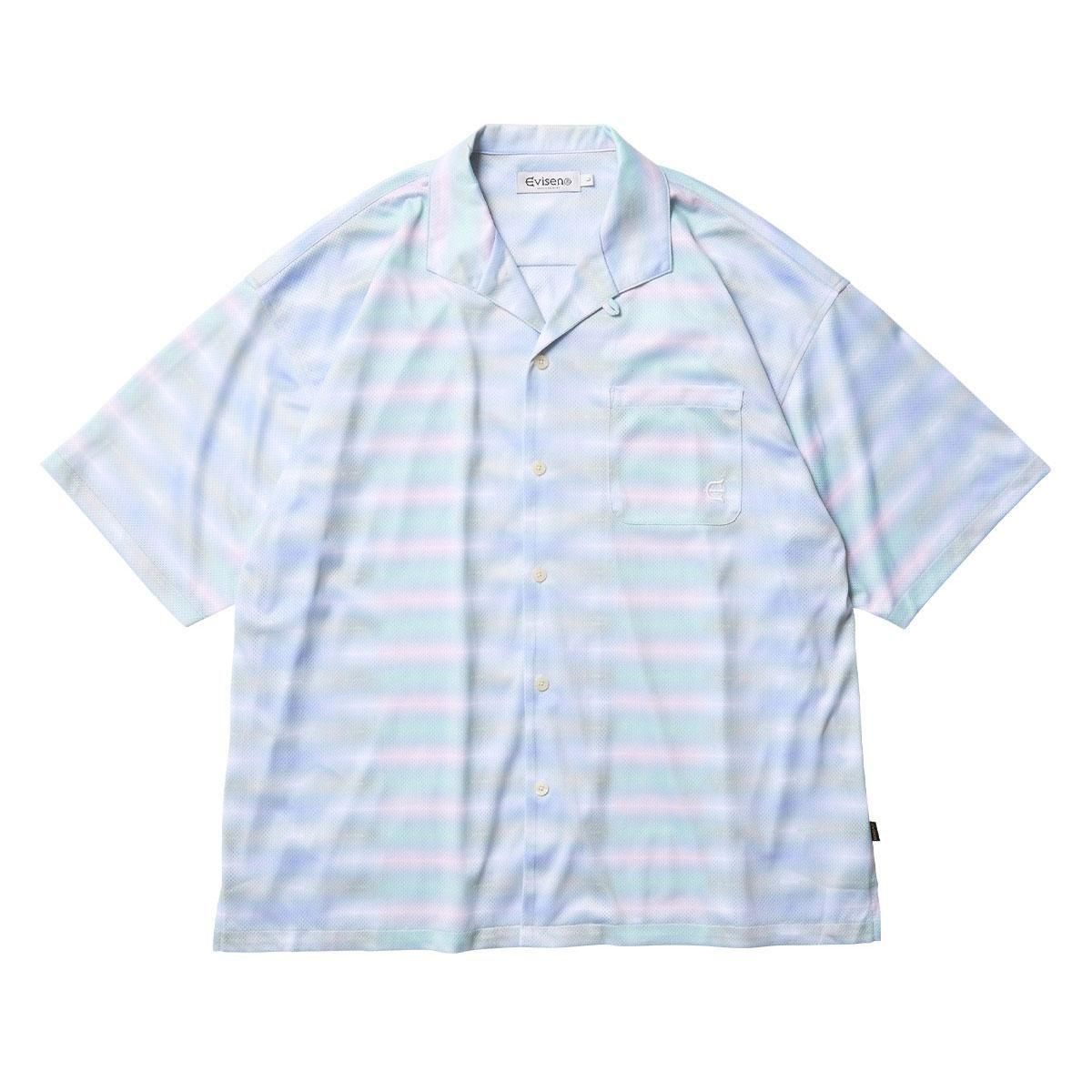 Evisen メッシュシャツ STRIPE CROCHET SHIRT アキナ秋山賢太さんTBS『ラヴィット』衣装のメッシュシャツは