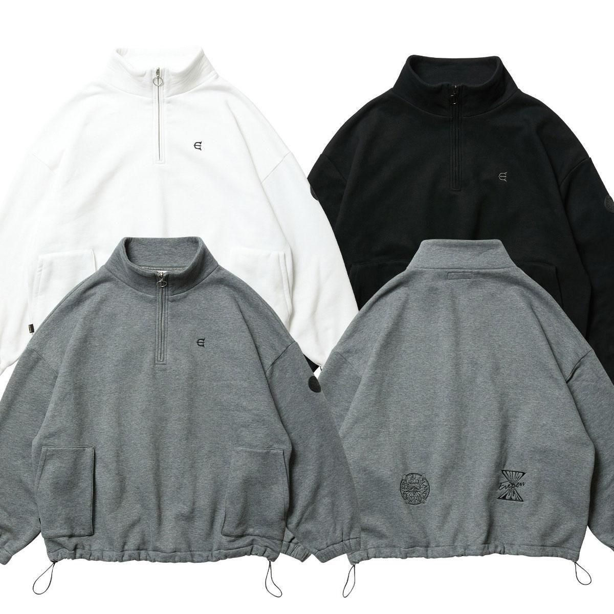 EVISEN - MIND LAND HALF ZIP SWEAT - SHRED