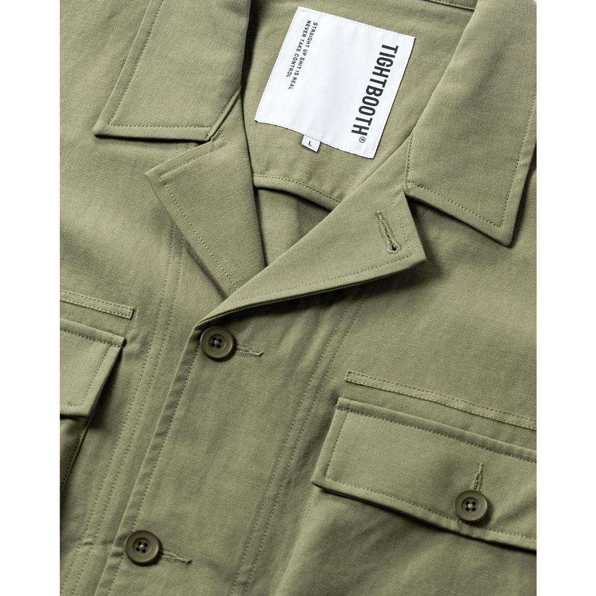 tightbooth LABEL LOGO BDU SHIRT サイズL TIGHTBOOTH - LABEL LOGO BDU SHIRT - SHRED