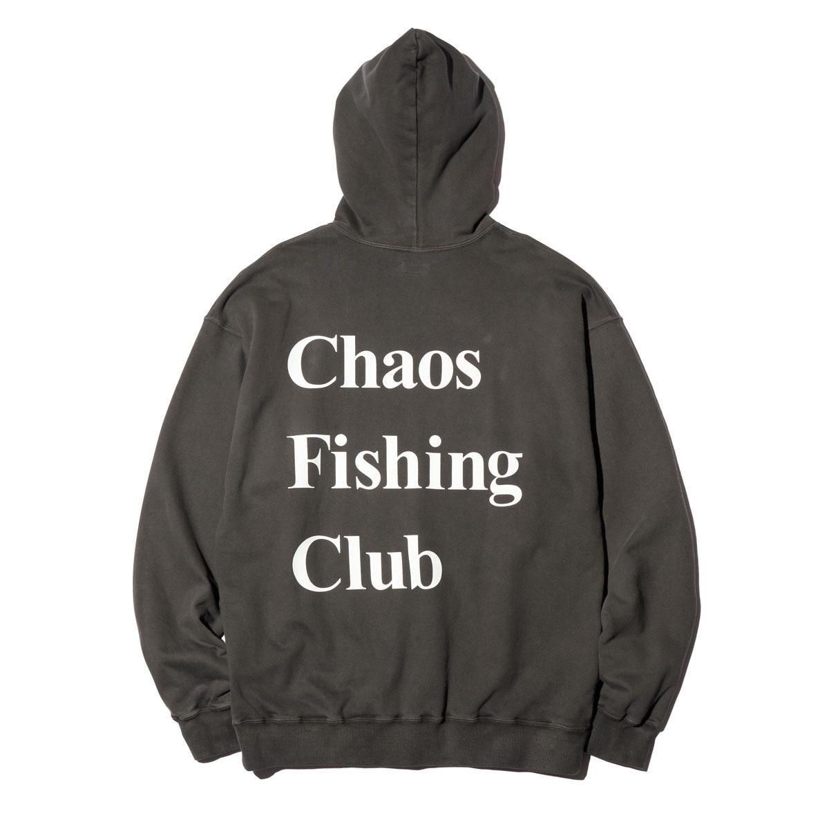 CHAOS FISHING CLUB - LOGO PIGMENT HOODIE - SHRED