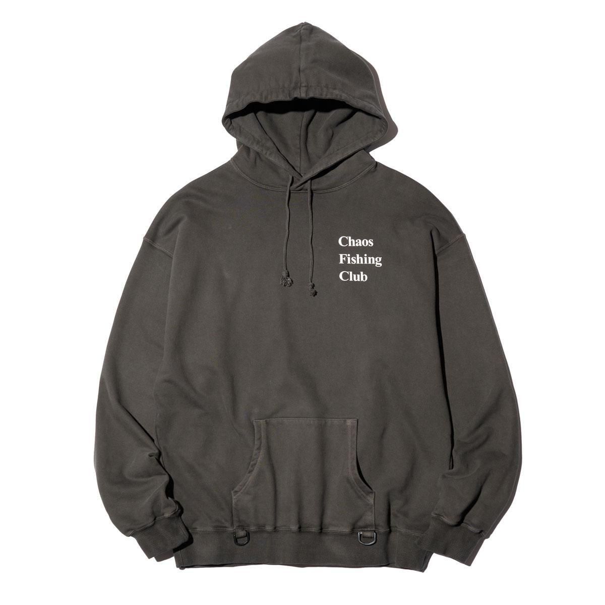 CHAOS FISHING CLUB - LOGO PIGMENT HOODIE - SHRED