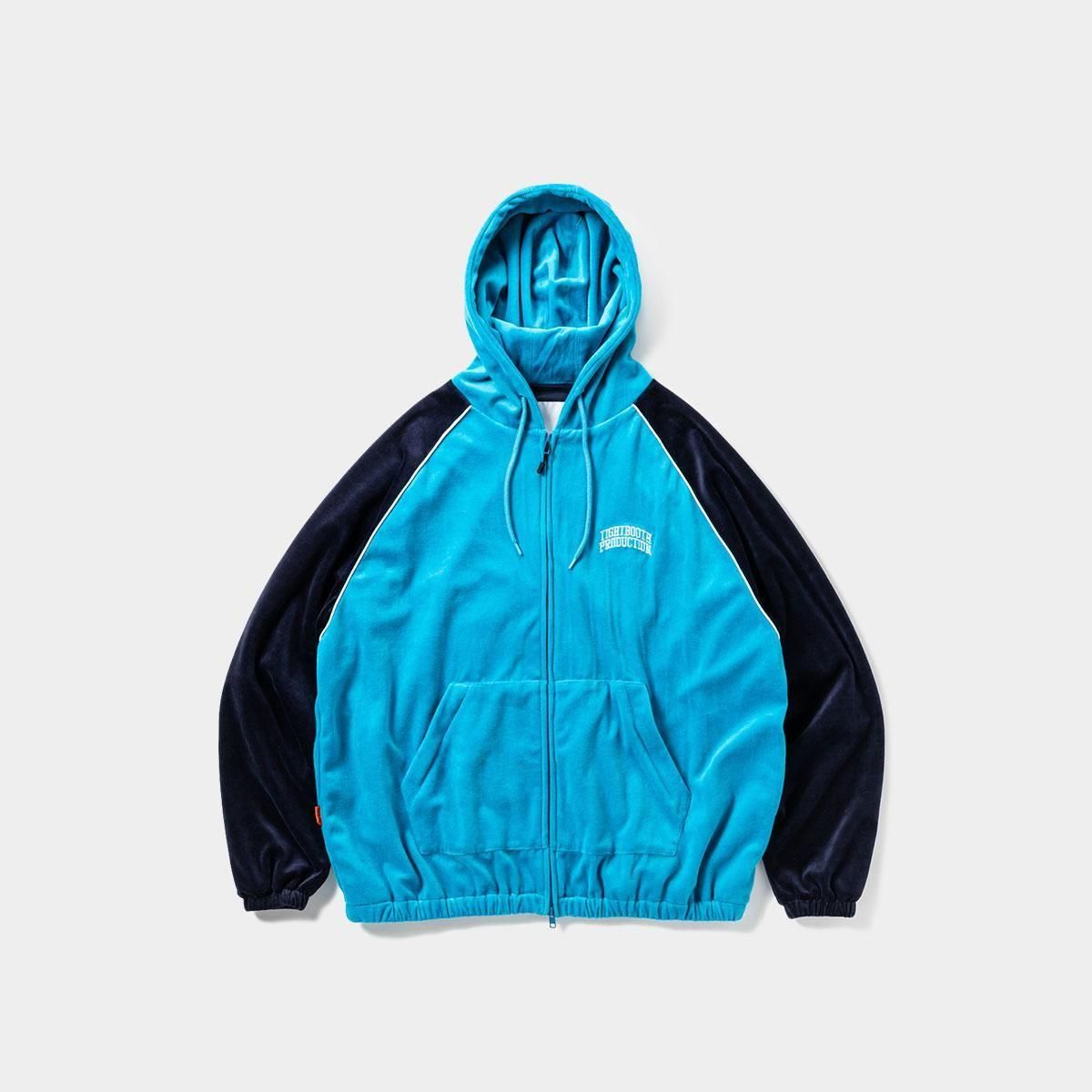 TIGHTBOOTH - VELOUR PIPING HOODED JKT - SHRED