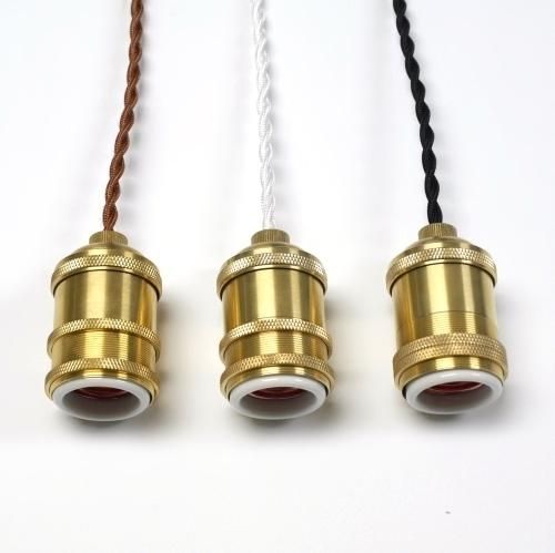 B22真鍮製ソケットコード B22真鍮製ソケットコード E-17真鍮ソケット付ねじりコード | sunbeam