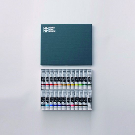 ターナー アクリルガッシュ 24色セット - materie（マテリエ） 絵を描く材料と額縁の店 京都の画材屋 画箋堂のオンラインショップ