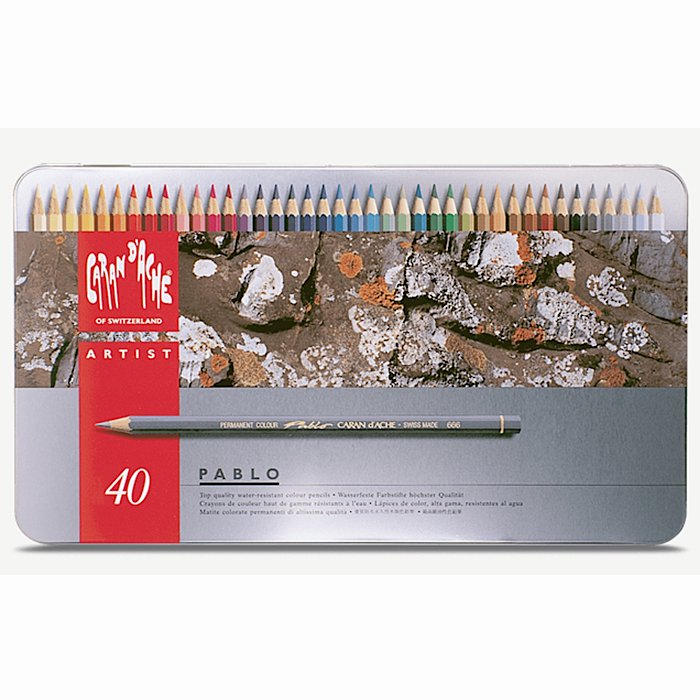 カランダッシュパブロ油性色鉛筆 40色セット - materie（マテリエ） 絵を描く材料と額縁の店 京都の画材屋 画箋堂のオンラインショップ