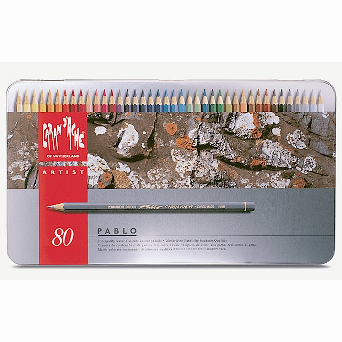 カランダッシュパブロ油性色鉛筆 80色セット - materie（マテリエ） 絵を描く材料と額縁の店 京都の画材屋 画箋堂のオンラインショップ