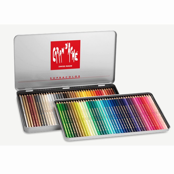 水彩色鉛筆CARAND'ACHE 色鉛筆80色 - 筆記具