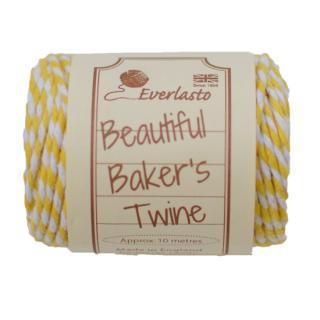 【Beautiful Baker's Twine】 コットン紐（よりひも・コード）　ダフォディルイエロー　10m
