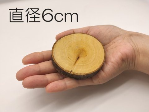 桜の輪切り：直径6cm 厚み1cm - 森からつくる木の生活道具 Junshin -潤森-