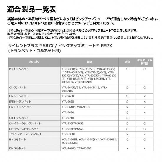 YAMAHA (ヤマハ) サイレントブラス　トランペット・コルネット用 SB7X - シライミュージック