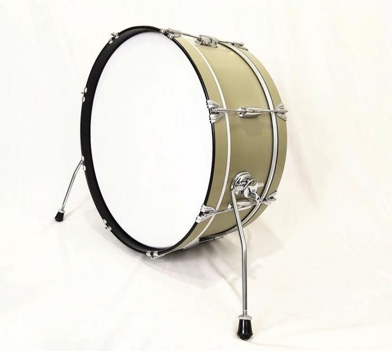 Shirai Keet Acoustic Drums “Nue” Green Beans 22″x 8″ N-BD2208