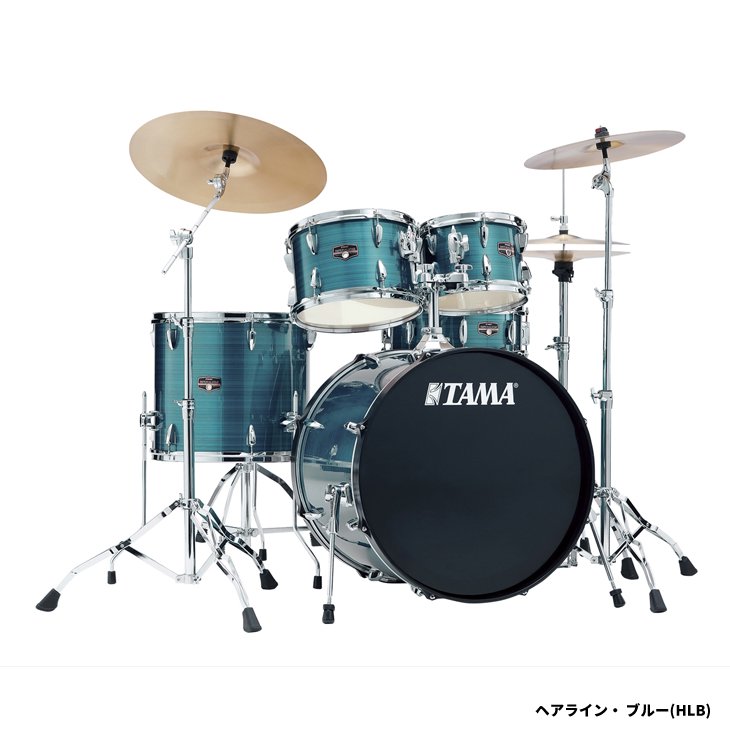 【シライミュージック限定！2大特典付き】TAMA (タマ) ドラムセット インペリアルスター 22”バスドラムキット シンバル付きセット  IP52H6RC - シライミュージック