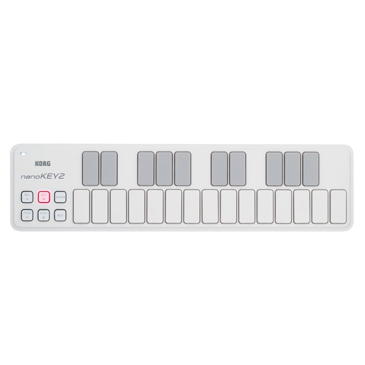 KORG (コルグ) USB MIDIキーボード nanoKEY2 25鍵 ホワイト - シライ