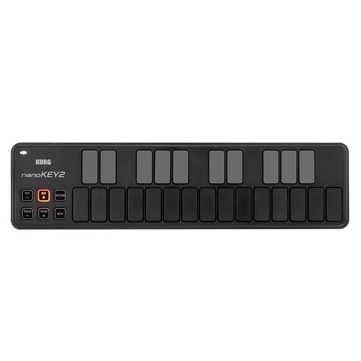 KORG (コルグ) USB MIDIキーボード nanoKEY2 25鍵 ブラック - シライミュージック