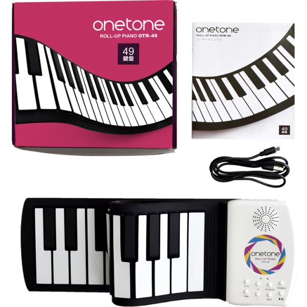 onetone (ワントーン) 49鍵盤ロールアップピアノ OTR-49 - シライ