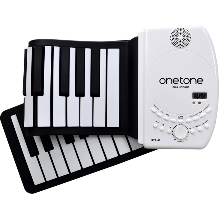 onetone (ワントーン) 61鍵盤ロールアップピアノ OTR-61 - シライ
