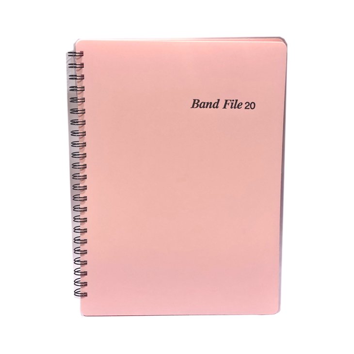 BandFile(バンドファイル) 20ポケット (楽譜40ページ分) ピンク - シライミュージック