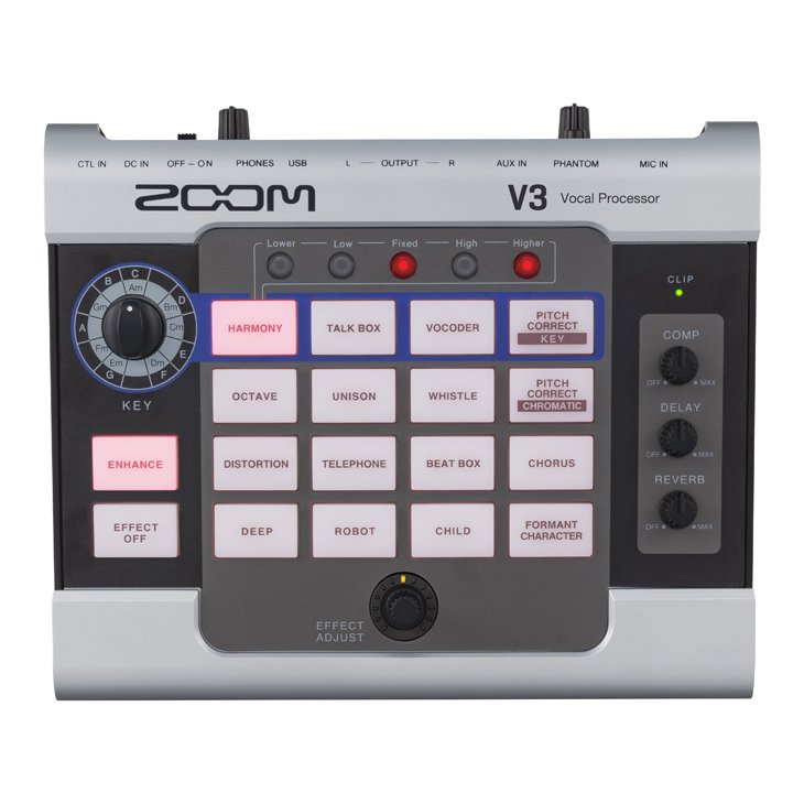 ZOOM (ズーム) オーディオ・インターフェース機能付き ボイスプロセッサー V3 - シライミュージック