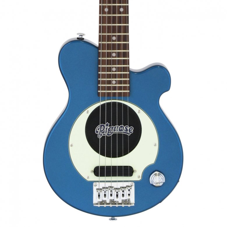 Pignose (ピグノーズ) アンプ内蔵エレキギター PGG-200 MBL(Metallic Blue)【ソフトケース付属】 - シライミュージック