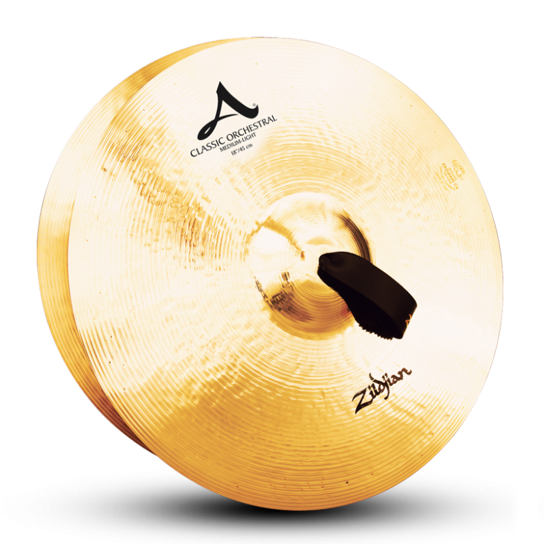 Zildjian (ジルジャン) A ZILDJIAN CLASSIC ORCHESTRAL SELECTION MEDIUM LIGHT  18インチ（合わせシンバル）1枚のみ - シライミュージック