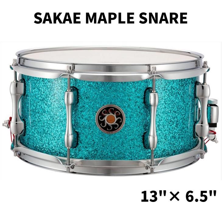 店舗 SAKAE OSAKA HERITAGE SD1465MA M-OCN Maple Snare 14x6.5 Ocean