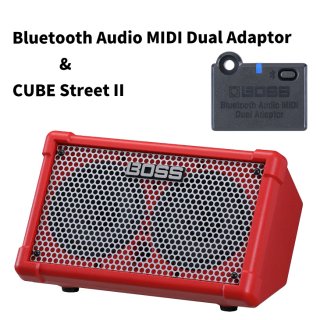 BOSS (ܥ) CUBE Street II Ӥ˺ŬʥХåƥ꡼ư (å) +Bluetooth Audio MIDI Dual Adaptor(BT-DUAL)åȢ