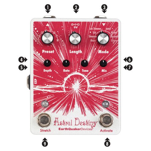 EarthQuaker Devices(アースクエイカーデバイセス) Astral Destiny オクターブモジュレーションリバーブ -  シライミュージック