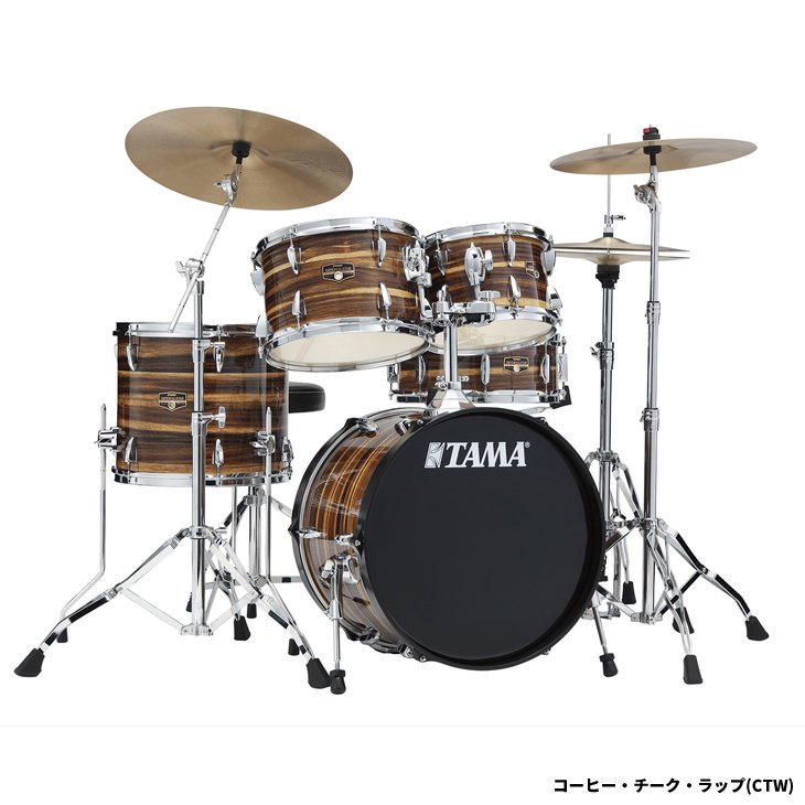 白井式ハイブリッドドラム消音セット付き】TAMA (タマ) ドラムセット インペリアルスター 18”バスドラムキット シンバル付きセット  IP58H6RC - シライミュージック