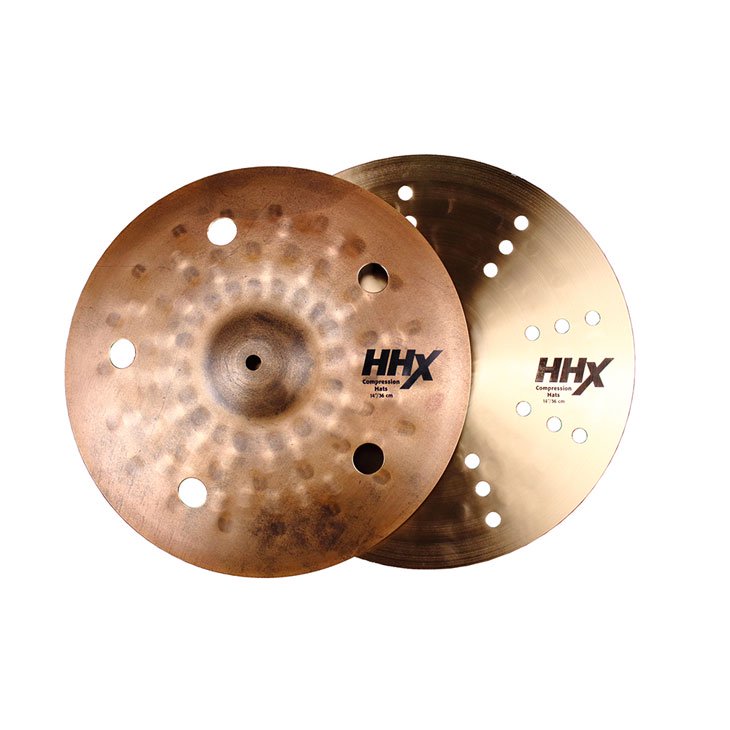 【限定モデル】SABIAN (セイビアン) HHXシリーズ HHX Compression Hats 14インチ (ペア)  HHX-14CPMH【シンバルクリーナープレゼント】 - シライミュージック