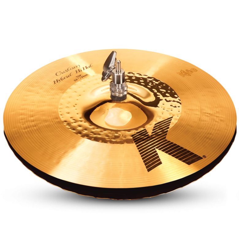 Zildjian (ジルジャン) Kカスタム ハイブリッドハイハット 13 1/4インチ トップ＆ボトムのペア - シライミュージック