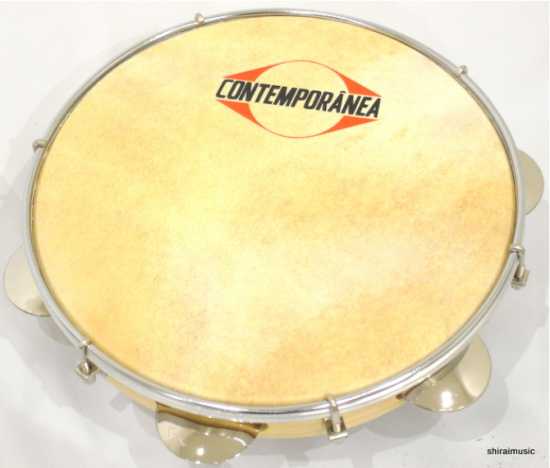 CONTEMPORANEA（コンテンポラネア）　山羊皮パンデイロ　胴が浅い軽量タイプ！　CO-PDMV105CR - シライミュージック