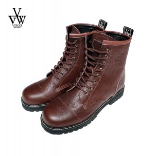 <img class='new_mark_img1' src='https://img.shop-pro.jp/img/new/icons35.gif' style='border:none;display:inline;margin:0px;padding:0px;width:auto;' />【VIRGO】 8HOLE MILITARIA BOOTS (Brown)