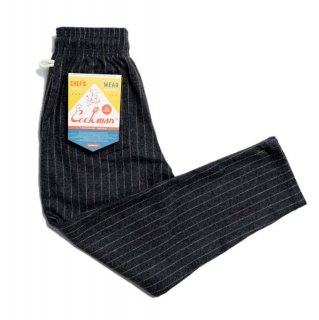 【COOKMAN】 Chef Pants 「Wool mix Stripe」 Gray