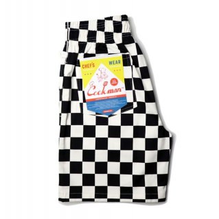 【COOKMAN】 Chef Pants Short Checker