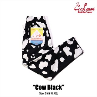 【COOKMAN】 Chef Pants Cow Black