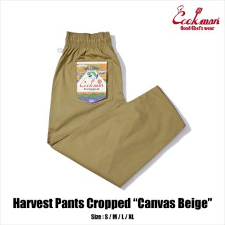 【COOKMAN】 Harvest Pants Cropped Canvas Beige