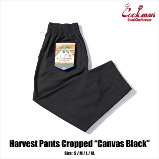 【COOKMAN】 Harvest Pants Cropped Canvas Black