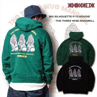 <img class='new_mark_img1' src='https://img.shop-pro.jp/img/new/icons35.gif' style='border:none;display:inline;margin:0px;padding:0px;width:auto;' />ANIMALIABIG SILHOUETTE P/O HOODIE - THE THREE WISE MANDRILL
