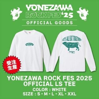 <img class='new_mark_img1' src='https://img.shop-pro.jp/img/new/icons1.gif' style='border:none;display:inline;margin:0px;padding:0px;width:auto;' /> YONEZAWA ROCK FES 2025 OFFICIAL L/S TEE [YRF2025]