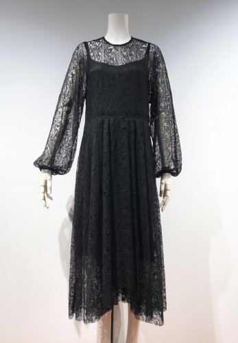 【LAST ONE】 SQUARE LACE FLAIR DRESS