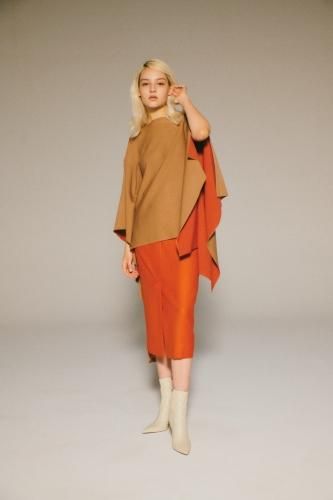 50%off PLATING BI-COLOR PONCHO - Room no.8 ONLINE SHOP