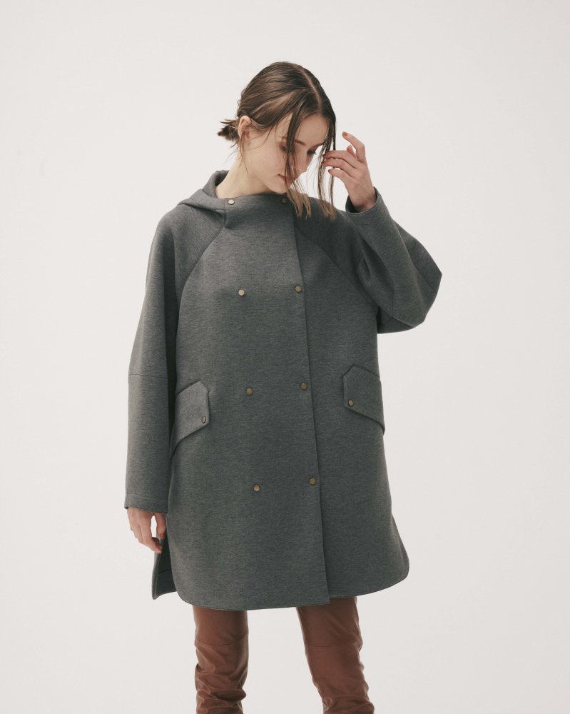 30%off AIR JERSEY HOODED COAT