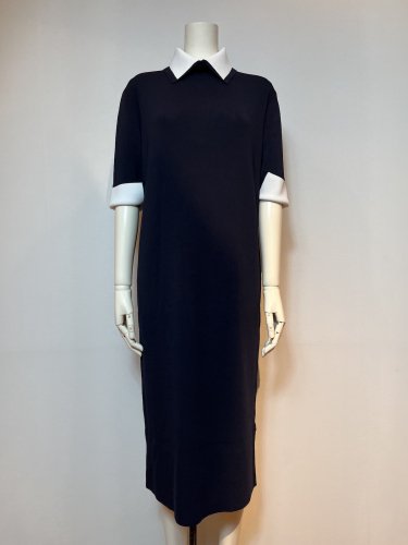 【新品未使用】NEEDLE BI-COLOR HALF/S DRESS衿幅115cm