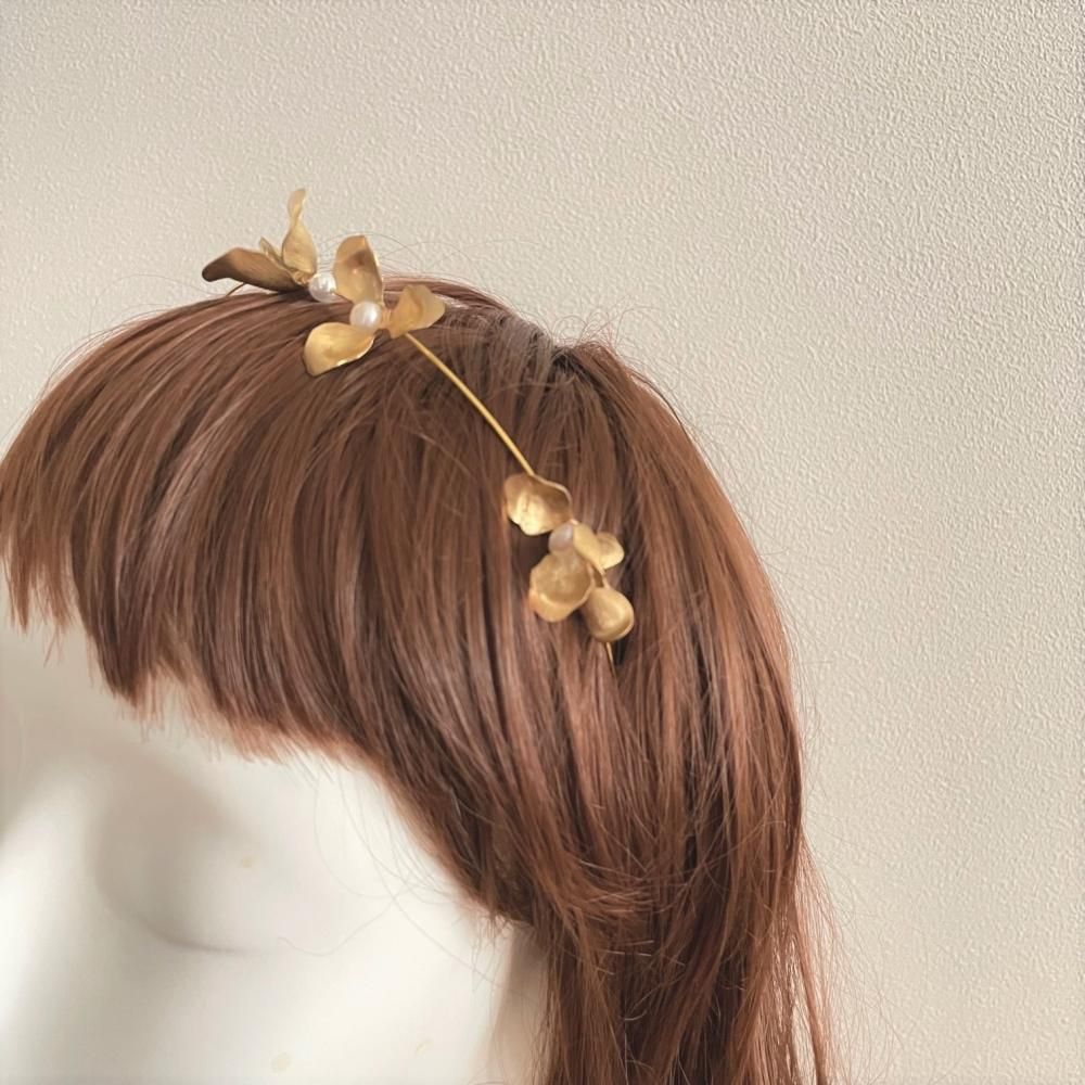 ヴィンテージフラワーヘアバンド カチューシャ | 華やかなデザイン 