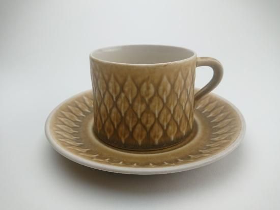 レア　英国　Holkham カップ　ソーサー　クリーマー　クロニーデン　レリーフ From DENMARK▸クロニーデン／レリーフ／ カップ&ソーサー