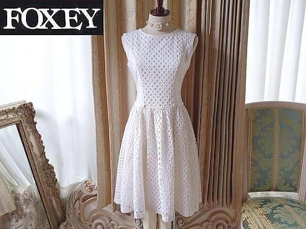 美品 Foxey 40 ノースリーブ 夏 ワンピース 上品お嬢様系 Miss Kiyorita 美品 Foxey 40 ノースリーブ 夏 ワンピース 上品お嬢様系 Miss Kiyorita
