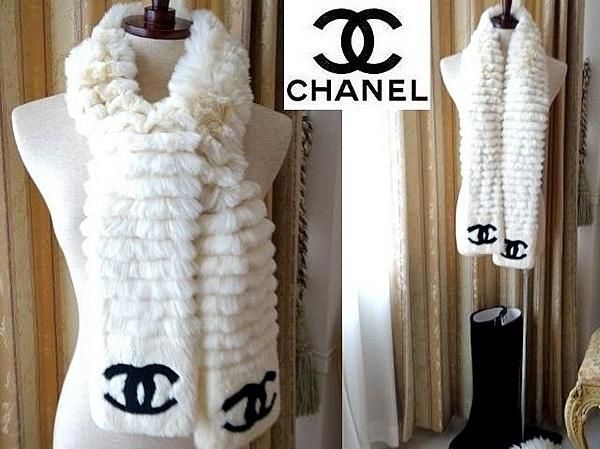 美品 【CHANEL】 ラパン オリラグマフラー ファー CCマーク - kiyorita