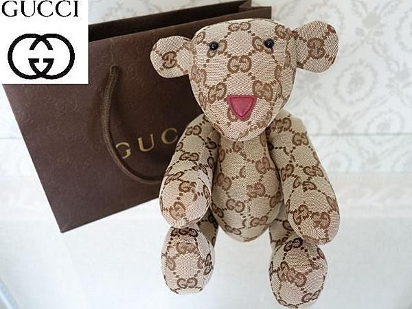 美品 【GUCCI】 GG柄 テディ・ベアー グッチ くま ぬいぐるみ - kiyorita