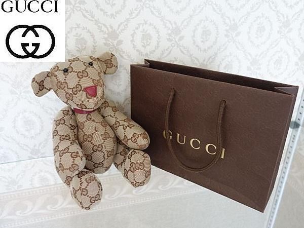 美品 【GUCCI】 GG柄 テディ・ベアー グッチ くま ぬいぐるみ - kiyorita